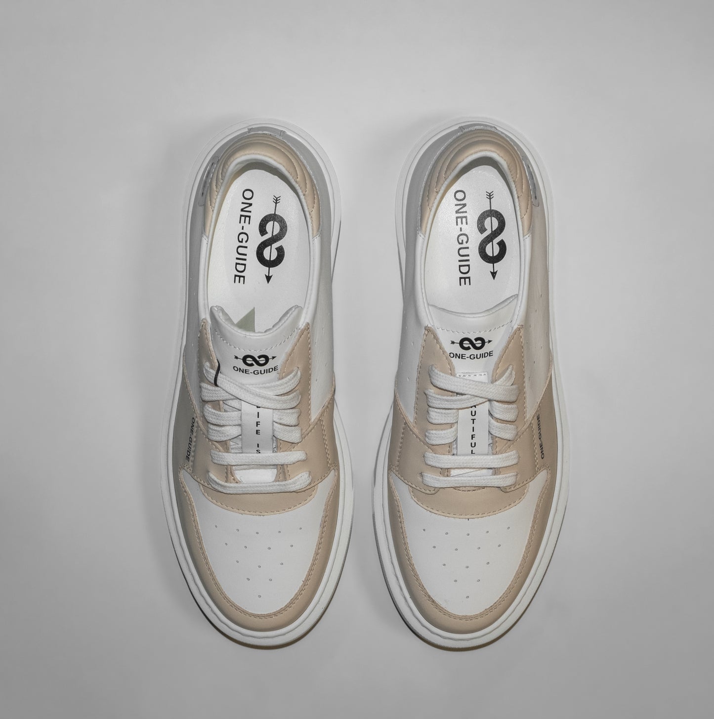 Sneakers ONE-GUIDE ICE vanilla and white