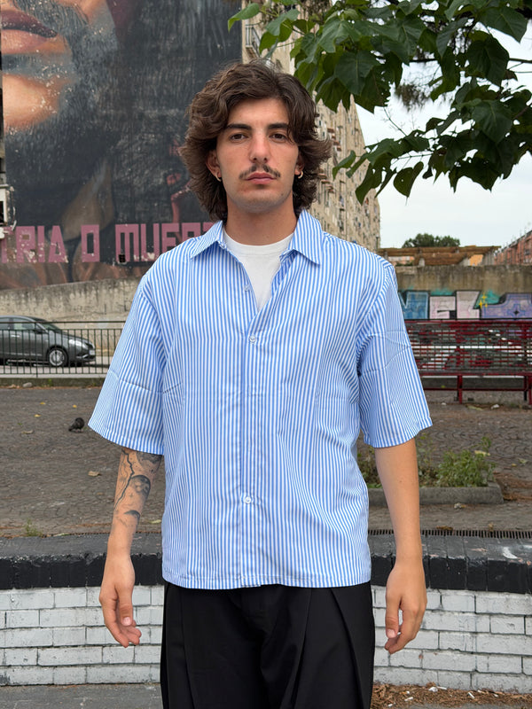 Camicia con tasca a quadrettini