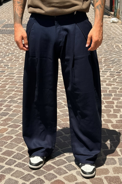 Pantalone baloon in lino