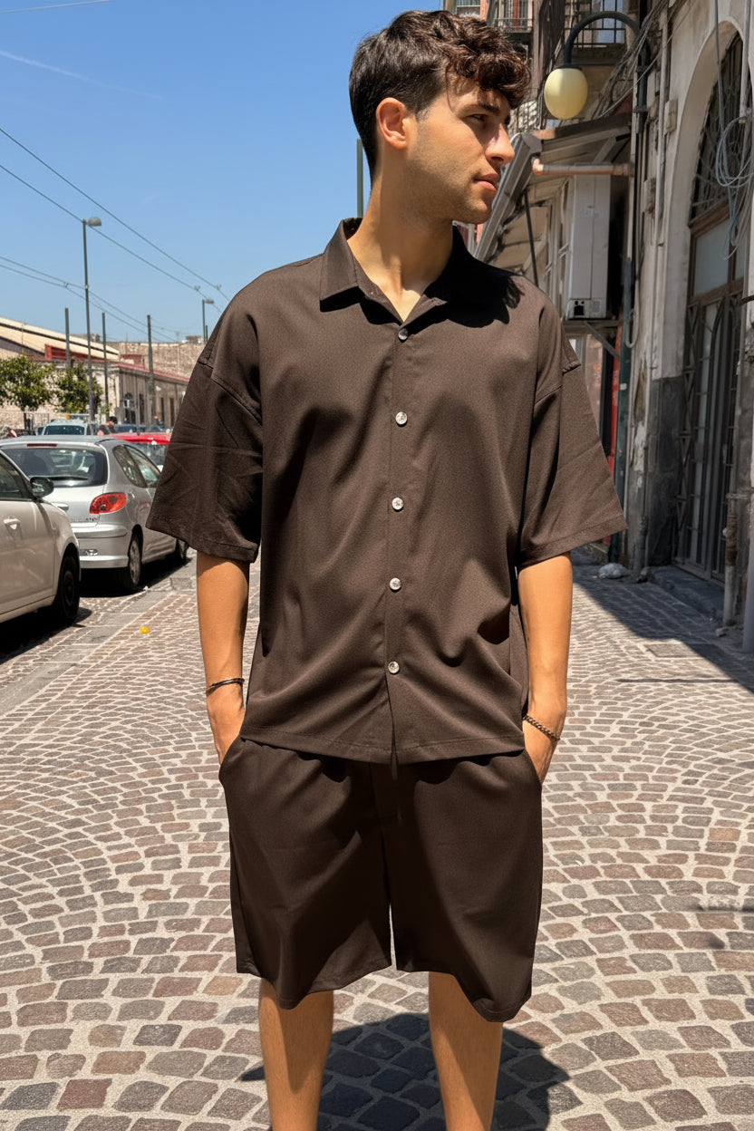 Coordinato bermuda camicia 30€