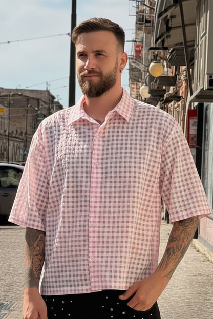 Camicia a quandri veolata